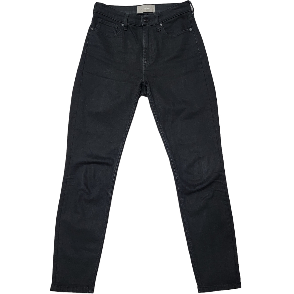 Everlane Regular Fit High Rise Straight Tapered Black Jeans 27